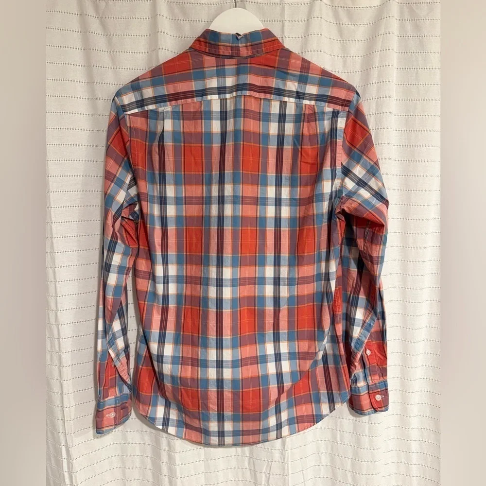 NWT J.Crew Flex Washed Plaid Button Down Shirt Size Small